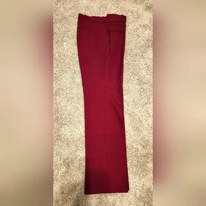 Reserved women dress pants wool blend size S wine red